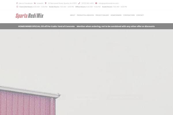 spartaredimix.com site used Landmark-construction-theme