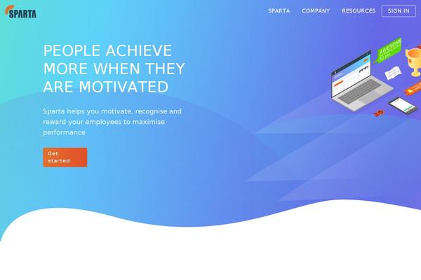 Sparta theme site design template sample