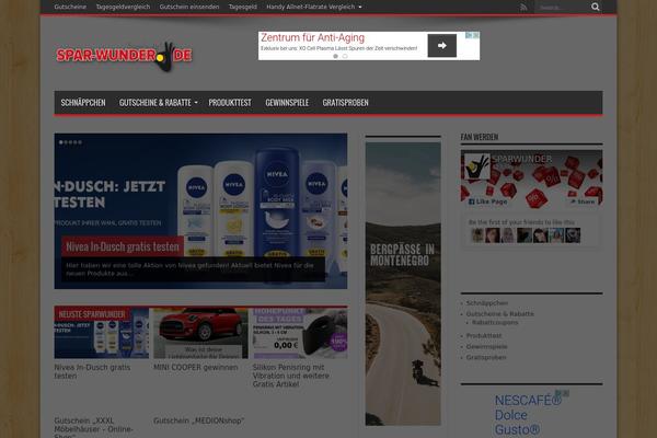 MineZine theme site design template sample