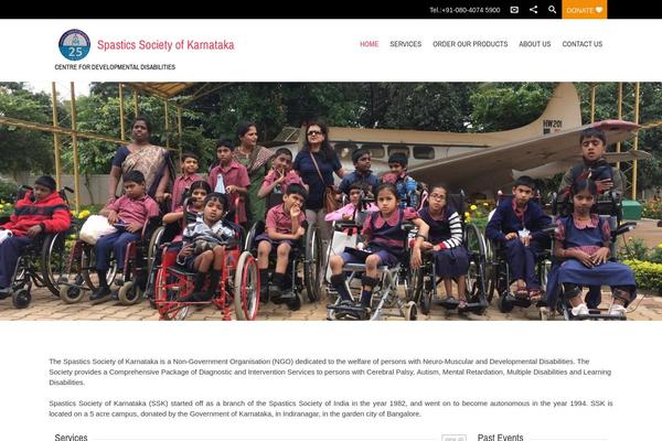 Charitas theme site design template sample