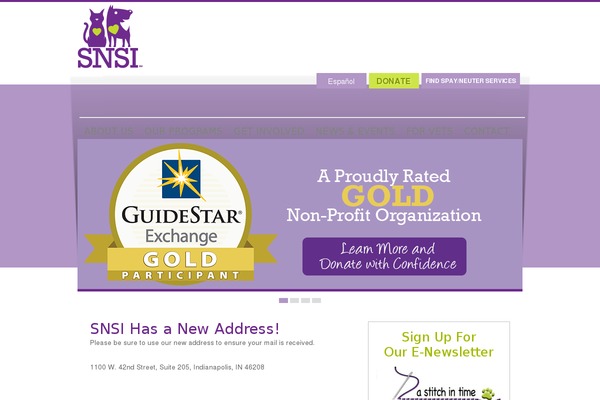 spayneuterservices.org site used Snsi