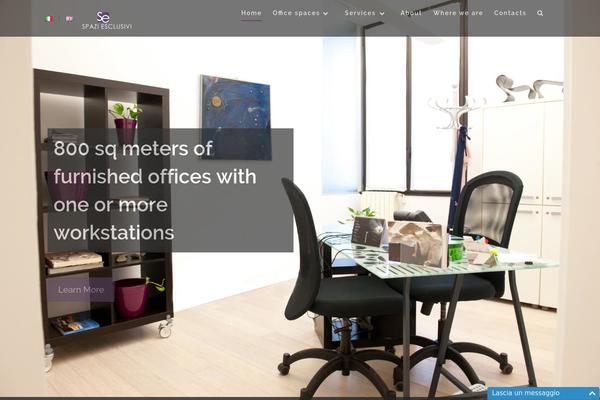 Discovery theme site design template sample