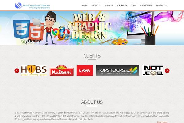 Starter theme site design template sample