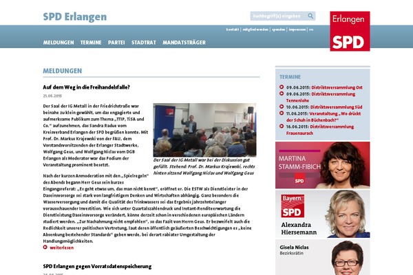 spd-erlangen.de site used Bayernspd_2013_blue