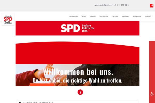 Site using Page-builder plugin