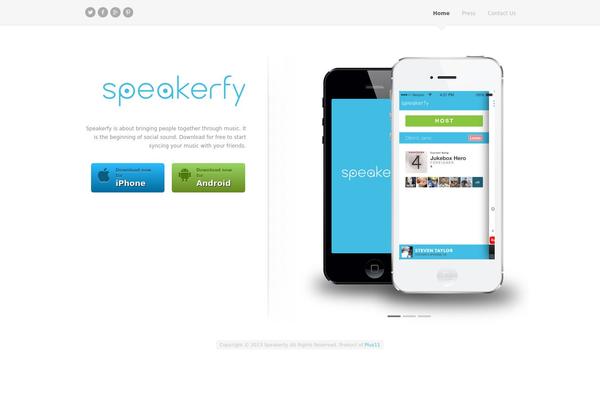 FluidApp theme site design template sample