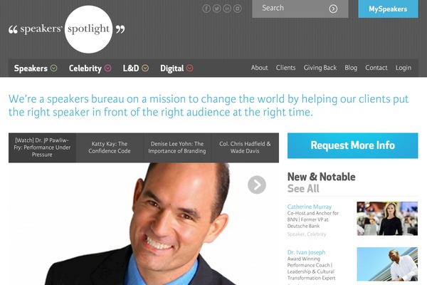 speakers theme websites examples