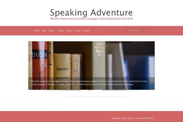 Evolution theme site design template sample