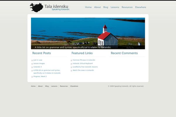 speakingicelandic.com site used Simplefolio