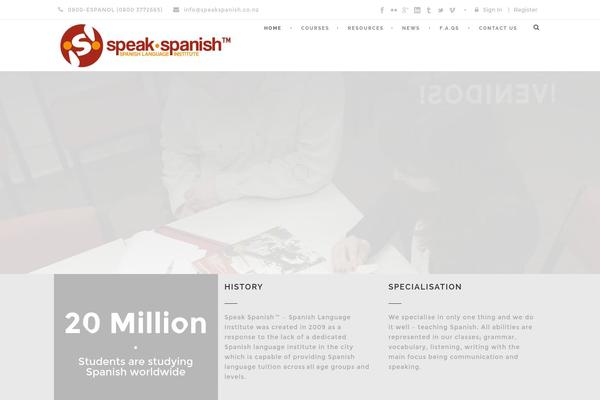 speakspanish.co.nz site used Clevercourse-v1-11