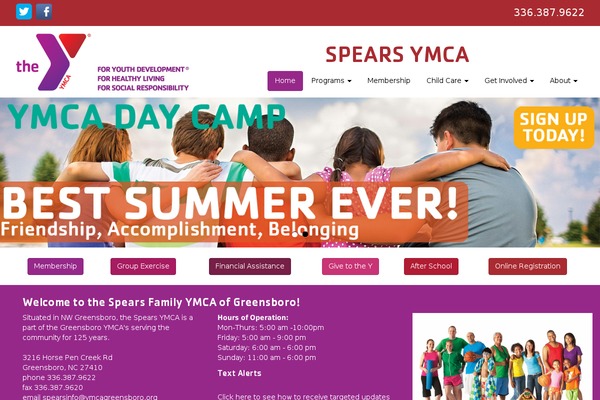 spearsymca.org site used Ypr