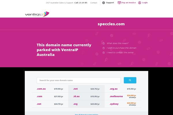 speccles.com site used Ventraip-template