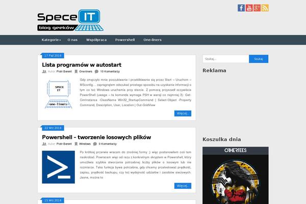 Hueman theme site design template sample
