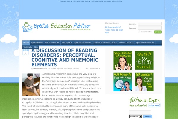 specialeducationadvisor.com site used Iceberg