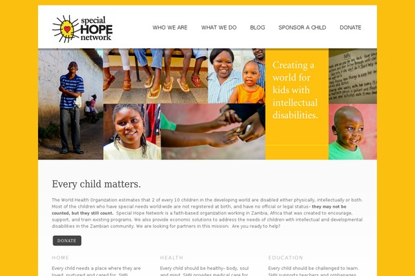 Dandelion theme site design template sample