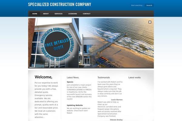 specializedconstructioncompany.com site used Business Portfolio