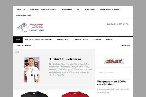 specialtee.org site used News Pro