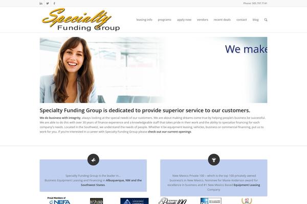 Enfold theme site design template sample