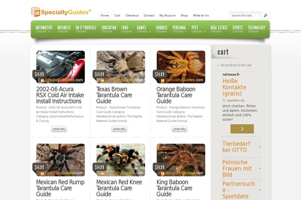 eStore theme site design template sample