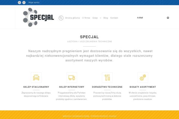 specjal.com site used Storefront Child