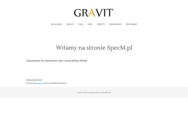 Gravit theme site design template sample