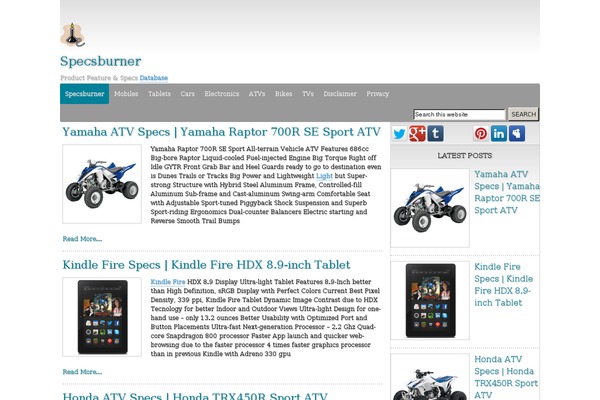 Standardpack theme site design template sample