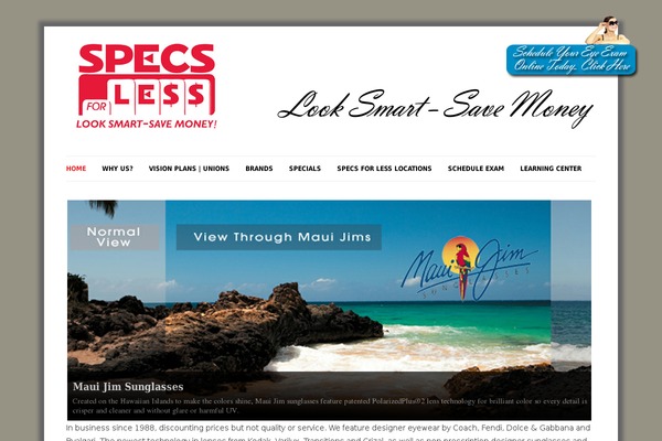 Site using WordPress Content Slide plugin