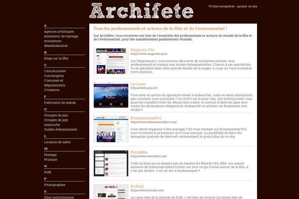 Spectacle theme site design template sample