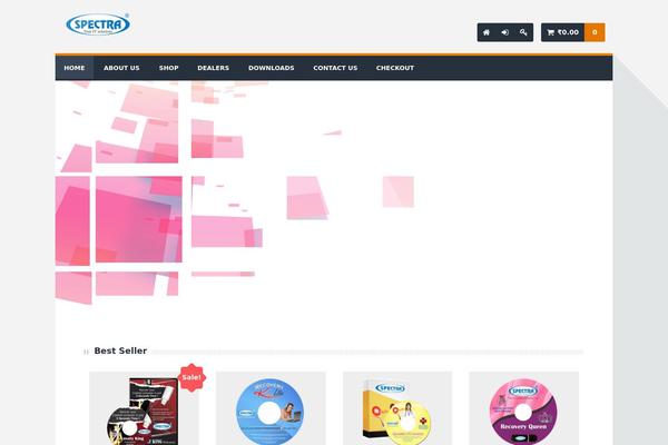 Spectra theme site design template sample