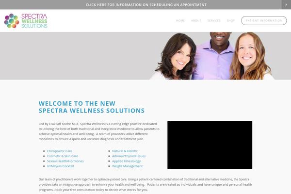 Spectra theme site design template sample