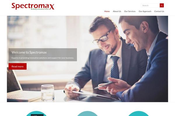 Spectro theme site design template sample