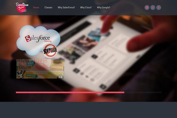 spectrumclassesonline.com site used Ronika