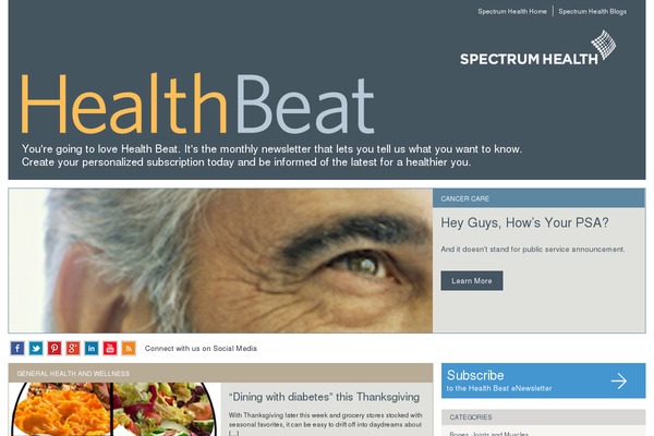 healthbeat theme websites examples