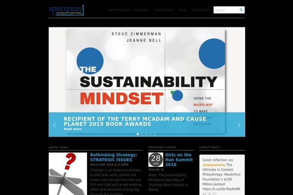 Spectrum theme site design template sample