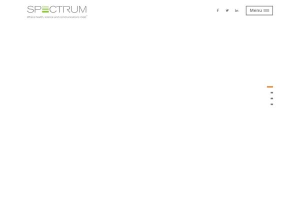 Spectrum theme site design template sample