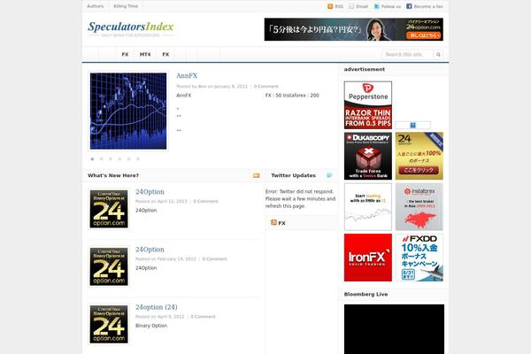 speculatorsindex.com site used Daily