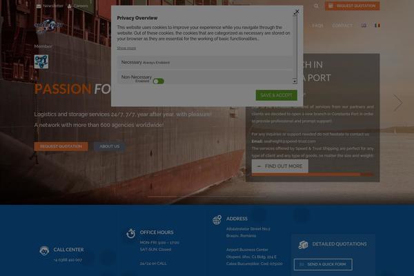 Cargo theme site design template sample