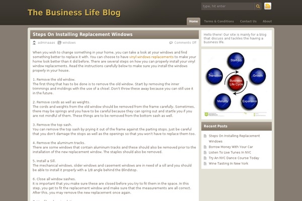 Chocolate-lite theme site design template sample