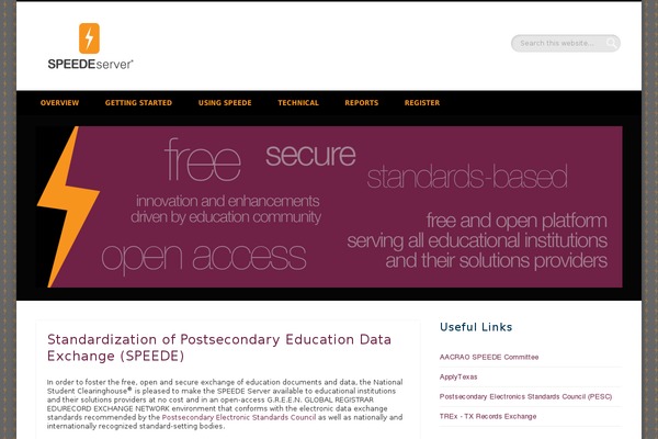 speedeserver.org site used Pinboard