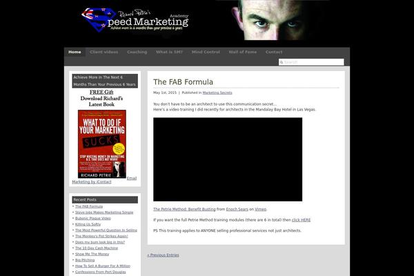Blueprint theme site design template sample