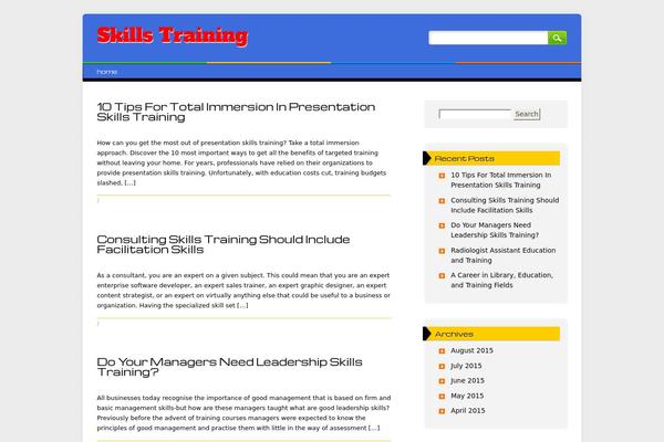 Arb theme site design template sample