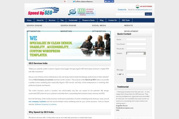 Site using WordPress Thumbnail Slider plugin