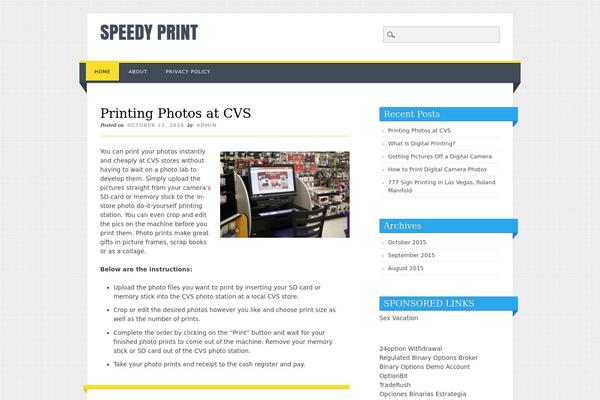 Living Journal theme site design template sample