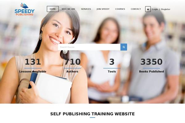 LMS theme site design template sample