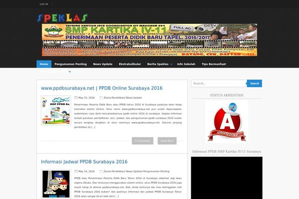 Modest theme site design template sample