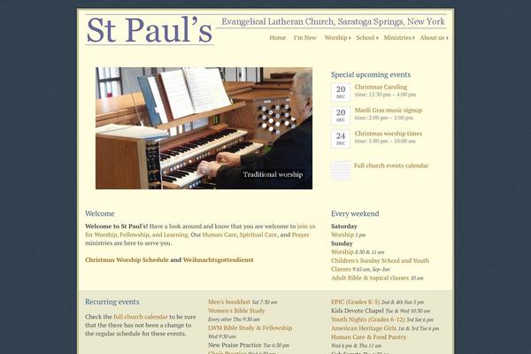 Ecclesia theme site design template sample
