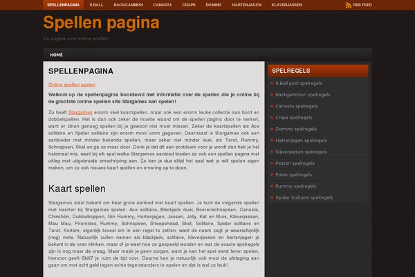 Game Star theme site design template sample