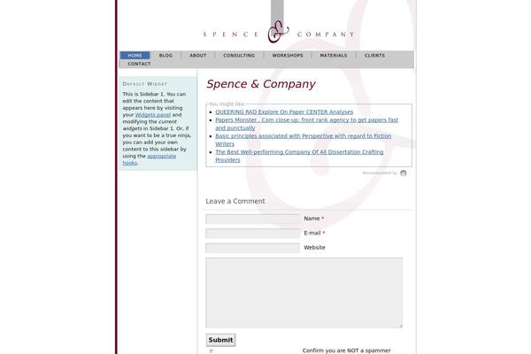 Thesis 1.8 theme site design template sample
