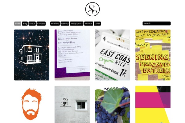 Grid Theme Responsive theme site design template sample