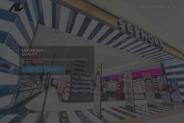 Bauhaus theme site design template sample